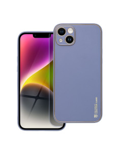 Etui LEATHER Case en cuir pour IPHONE 14 PLUS BLEU