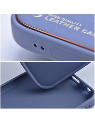 Etui LEATHER Case en cuir pour IPHONE 14 PLUS BLEU