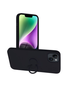 Coque SILICONE RING pour IPHONE 14 PLUS noir