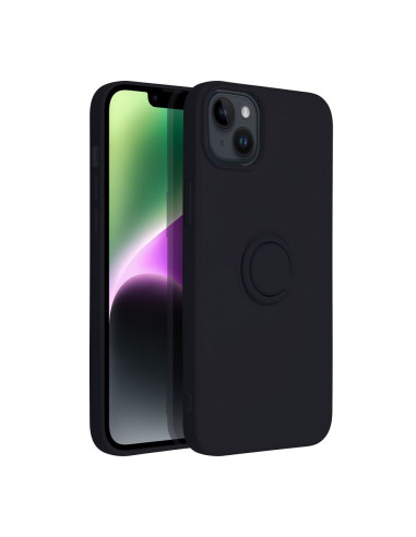 Coque SILICONE RING pour IPHONE 14 PLUS noir