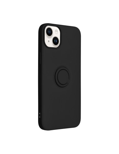 Coque SILICONE RING pour IPHONE 14 PLUS noir