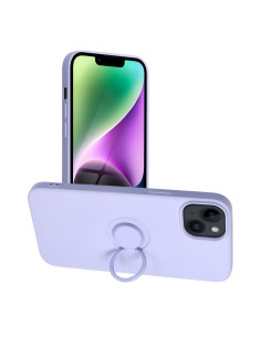 Coque SILICONE RING pour IPHONE 14 PLUS violet