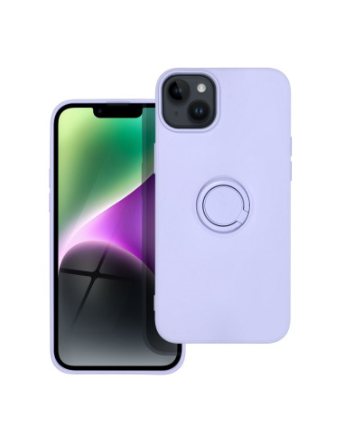 Coque SILICONE RING pour IPHONE 14 PLUS violet
