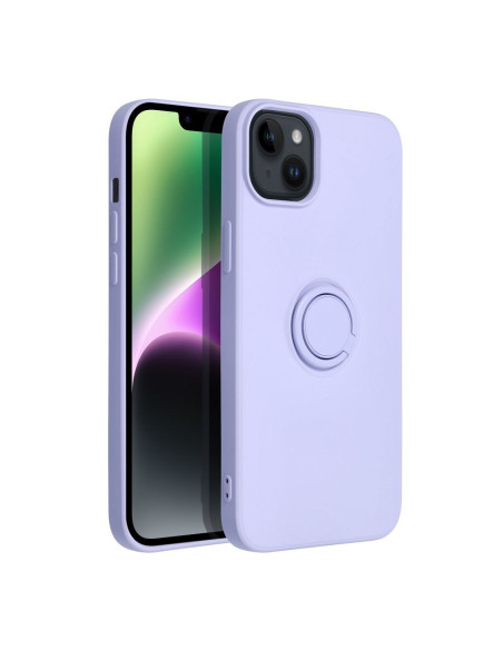 Coque SILICONE RING pour IPHONE 14 PLUS violet