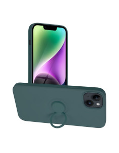 Coque SILICONE RING pour IPHONE 14 PLUS vert