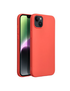 COQUE SILICONE pour IPHONE 14 PLUS pêche 2