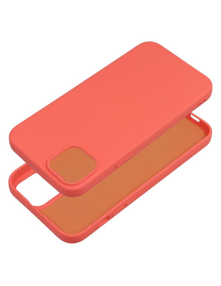 COQUE SILICONE pour IPHONE 14 PLUS pêche