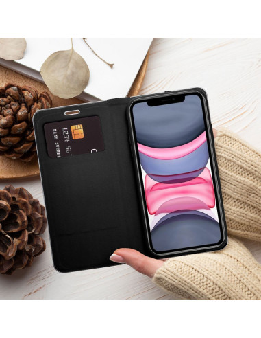 Etui LUNA Carbon pour IPHONE 14 Pro Max noir