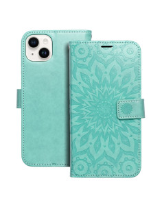 Etui MEZZO Book pour IPHONE 14 Plus mandala vert