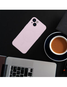 SILICONE MAG COVER compatible avec MagSafe pour IPHONE 13 Coque 2
