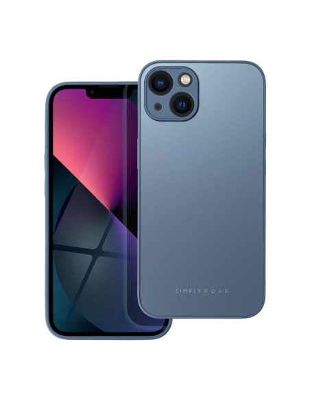 Roar Matte Glass Case - for iPhone 13 blue