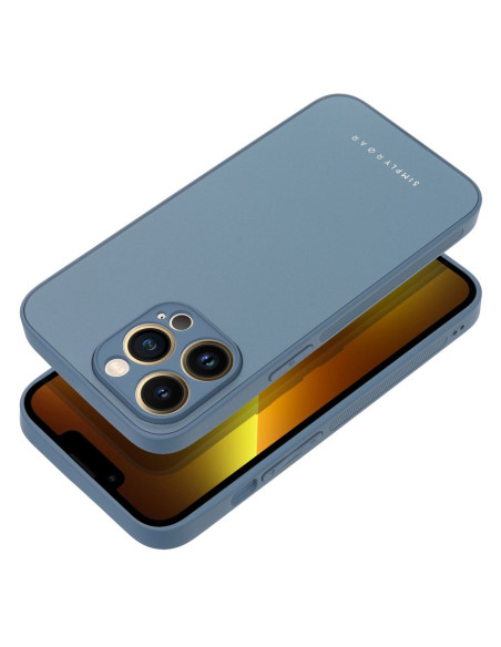 Roar Matte Glass Case - for iPhone 13 blue