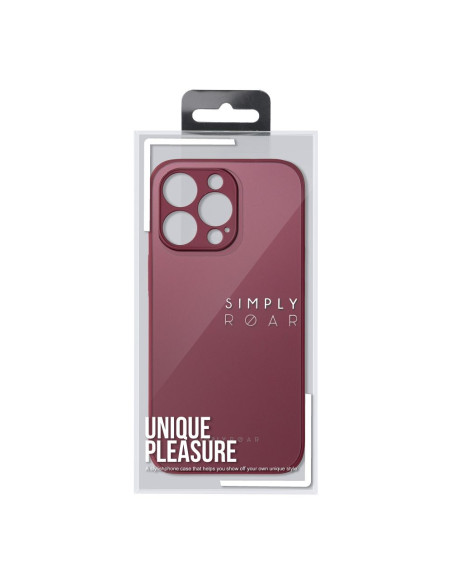 Coque en verre mat Roar - pour iPhone 14 Plus marron