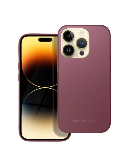 Coque en verre mat Roar - pour iPhone 14 Pro marron