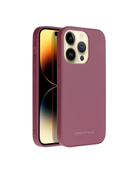 Coque en verre mat Roar - pour iPhone 14 Pro marron