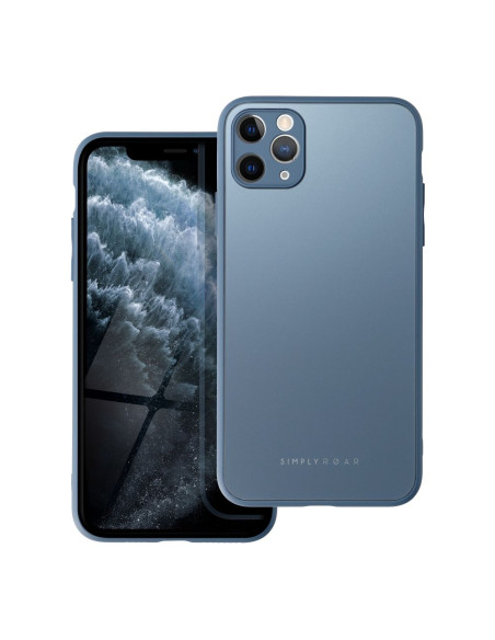 Roar Matte Glass Case - for iPhone 11 Pro Max blue