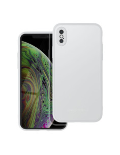 Coque en verre mat Roar - pour iPhone XS acier
