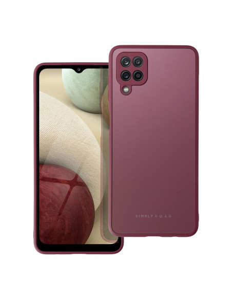 Roar Matte Glass Case - for Samsung Galaxy A12 claret