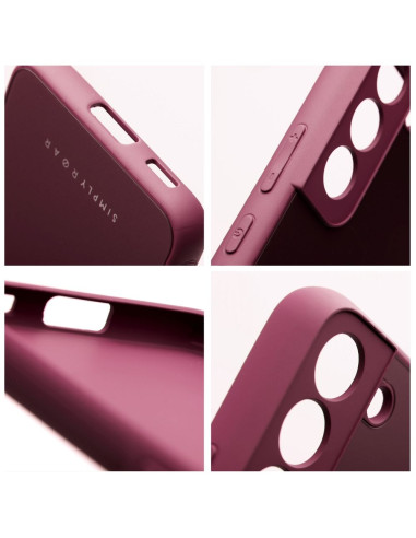 Roar Matte Glass Case - for Samsung Galaxy A12 claret