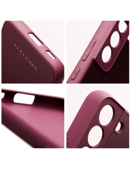 Roar Matte Glass Case - for Samsung Galaxy A12 claret