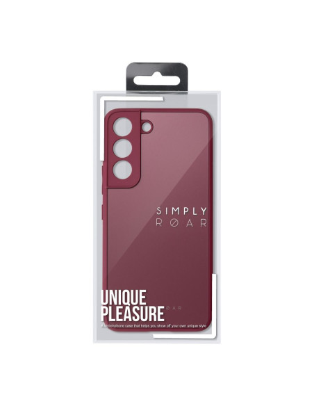 Roar Matte Glass Case - for Samsung Galaxy A12 claret