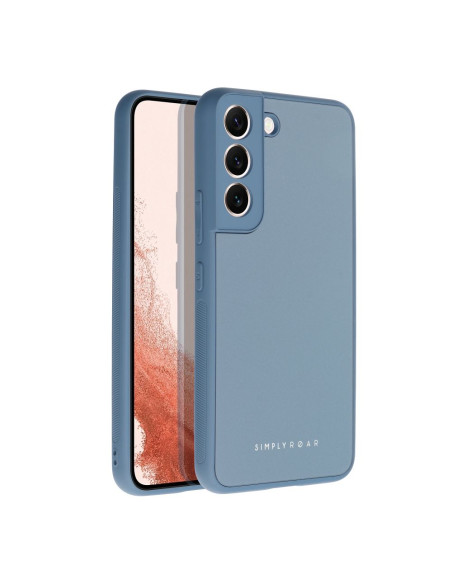 Coque en verre mat Roar - pour Samsung Galaxy A12 bleu