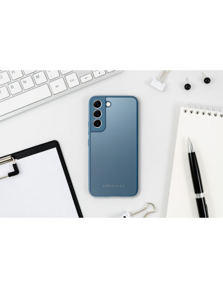 Coque en verre mat Roar - pour Samsung Galaxy A12 bleu
