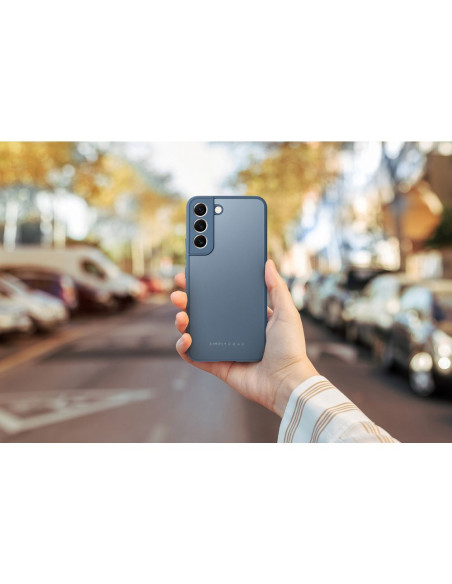 Coque en verre mat Roar - pour Samsung Galaxy A12 bleu