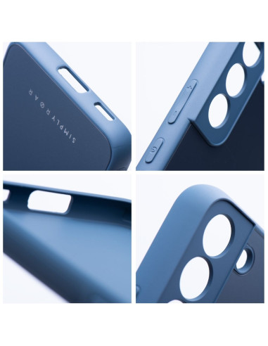 Coque en verre mat Roar - pour Samsung Galaxy A12 bleu