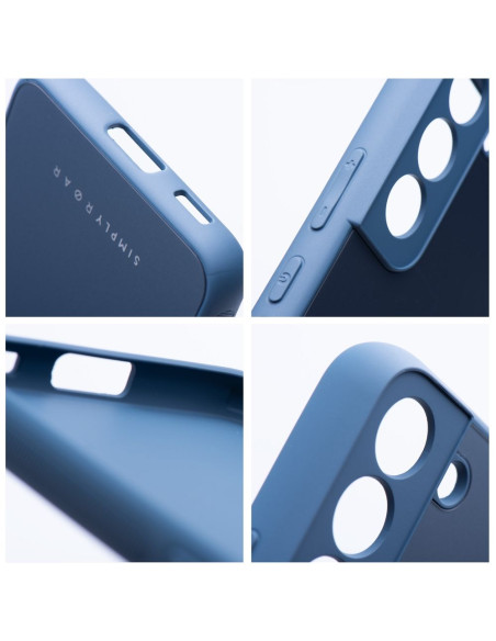 Coque en verre mat Roar - pour Samsung Galaxy A12 bleu