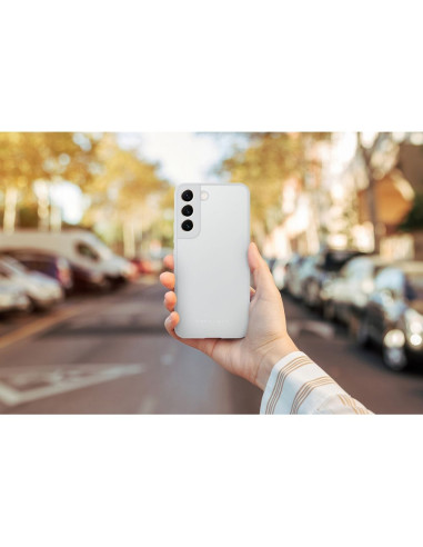 Coque en verre mat Roar - pour Samsung Galaxy S22+ acier