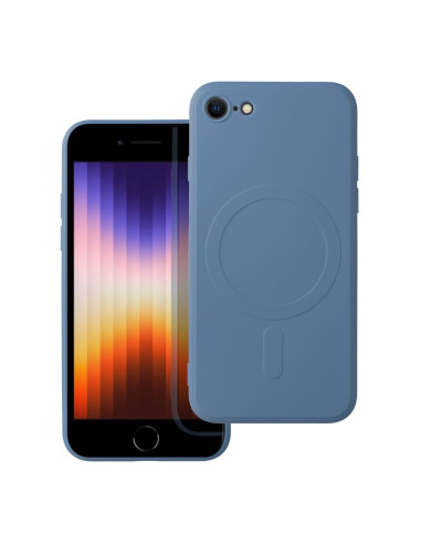 SILICONE MAG COVER compatible avec MagSafe pour IPHONE 7 / 8 / SE 2020 / SE 2022 bleu