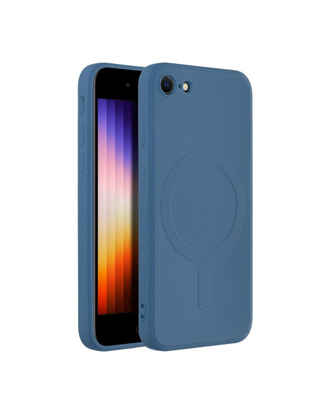 SILICONE MAG COVER compatible avec MagSafe pour IPHONE 7 / 8 / SE 2020 / SE 2022 bleu