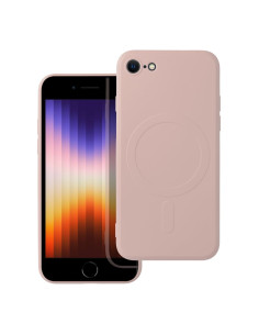 SILICONE MAG COVER Coque compatible avec MagSafe pour IPHONE 7 / 8 / SE 2020 / SE 2022 rose