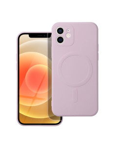 Coque MAG SILICONE compatible avec MagSafe pour IPHONE 12 Mini rose