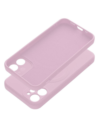 Coque MAG SILICONE compatible avec MagSafe pour IPHONE 12 Mini rose