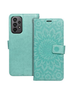 Etui MEZZO Book pour SAMSUNG A23 5G mandala vert