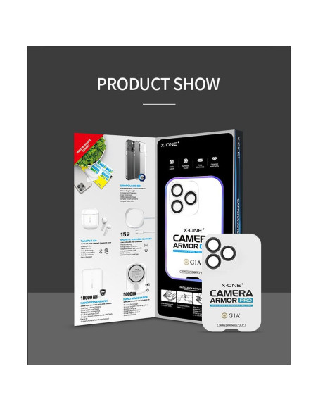Verre trempé X-ONE pour objectif de caméra Camera Armor Pro - pour iPhone 14/14 Plus