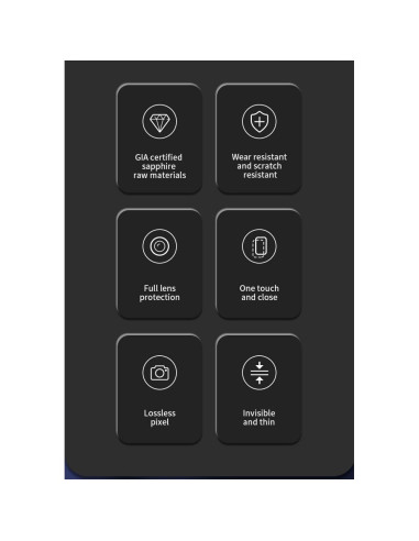 Verre trempé X-ONE pour objectif de caméra Camera Armor Pro - pour iPhone 14 Pro/14 Pro Max