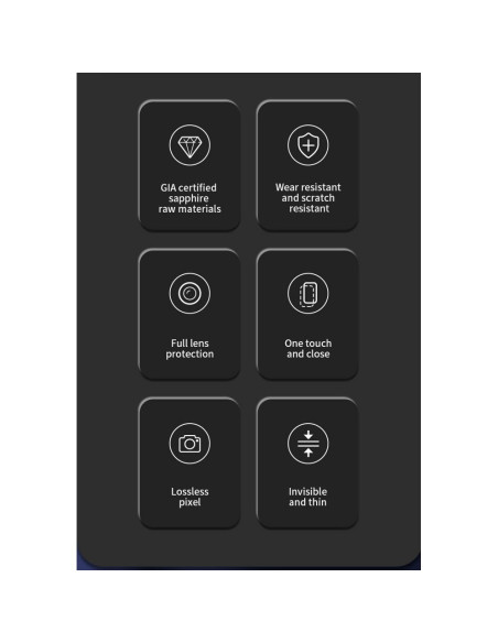 Verre trempé X-ONE pour objectif de caméra Camera Armor Pro - pour iPhone 14 Pro/14 Pro Max