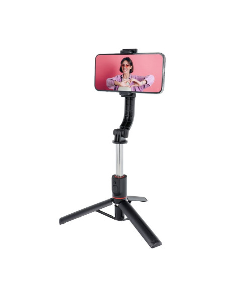Perche selfieavec telecommande bluetooth tripod noir SSTR-13