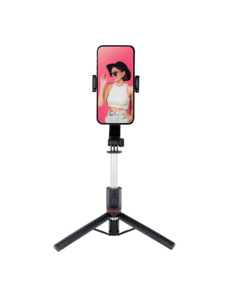 Perche selfieavec telecommande bluetooth tripod noir SSTR-13
