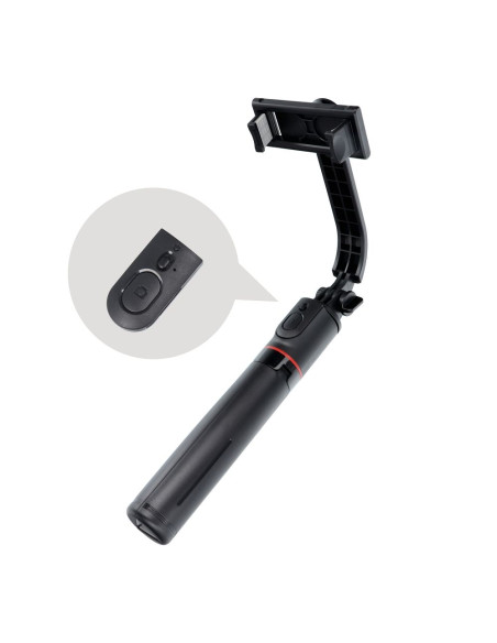 Perche selfieavec telecommande bluetooth tripod noir SSTR-13