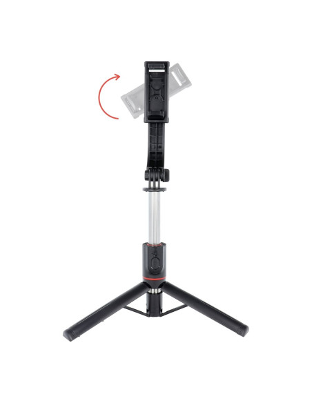 Perche selfieavec telecommande bluetooth tripod noir SSTR-13