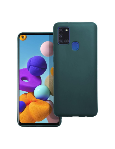 Coque MATT pour SAMSUNG A21S vert foncé