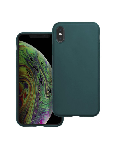 Coque MATT pour IPHONE X / XS vert foncé