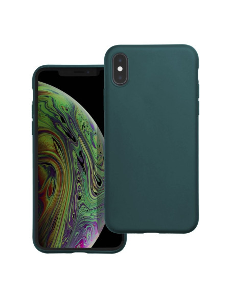 Coque MATT pour IPHONE X / XS vert foncé