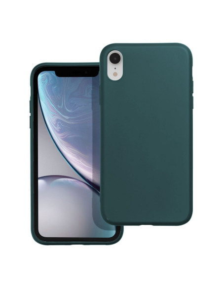 Coque MATT pour IPHONE XR vert foncé