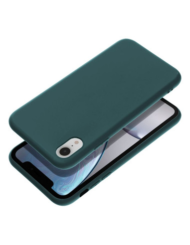 Coque MATT pour IPHONE XR vert foncé