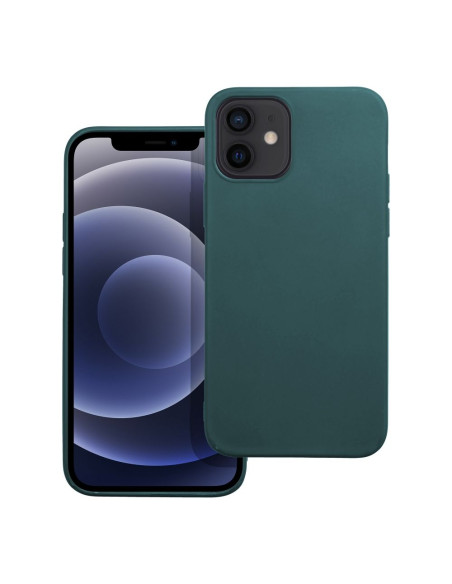 Coque MATT pour IPHONE 12 vert foncé
